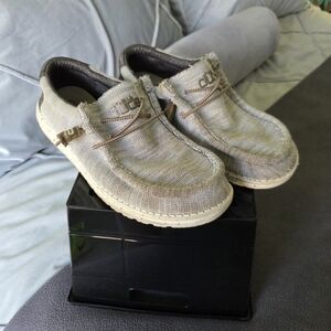 Hey Dude Beige and Brown Casual Slip-Ons